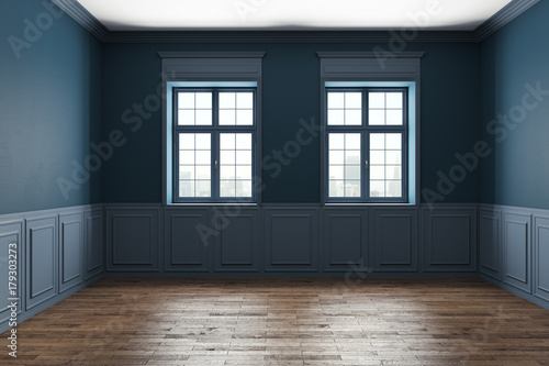 Blue classic interior