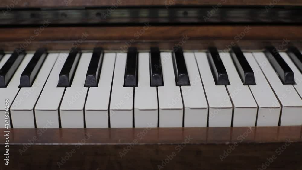 Piano Keys close up keyboard tracking shot Piano Keys close up keyboard tracking shot