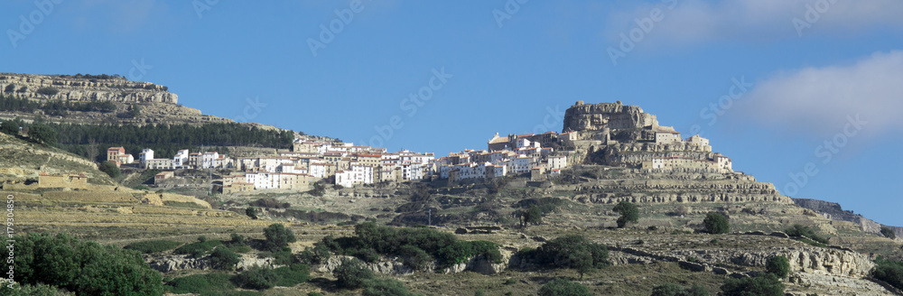 The village of Ares del Maestre in Castellon