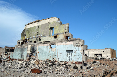 Abandoned Soviet military base in Central Asia 