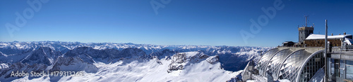 View from the Zugspitze, Germany, Bavaria © pwmotion