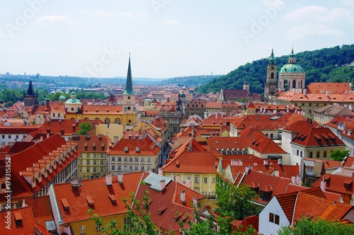 Praga - widok ze wzgórza zamkowego