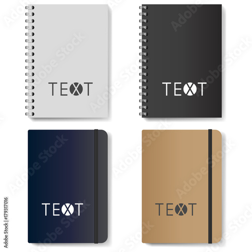 Graphic illustration template of diaries 3
