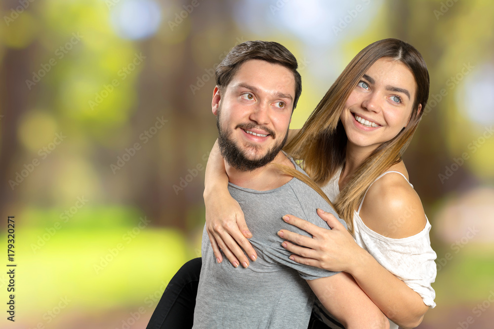 Portrait of beautiful smiling couple Portrait of beautiful smiling couple