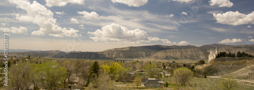 Manti Utah LDS Temple and the Sanpete Valley
