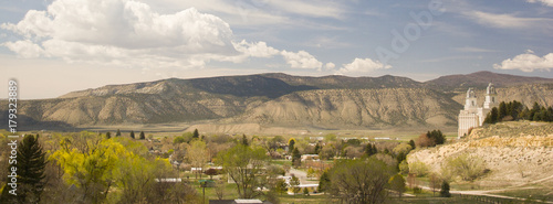 Manti Utah LDS Temple and the Sanpete Valley