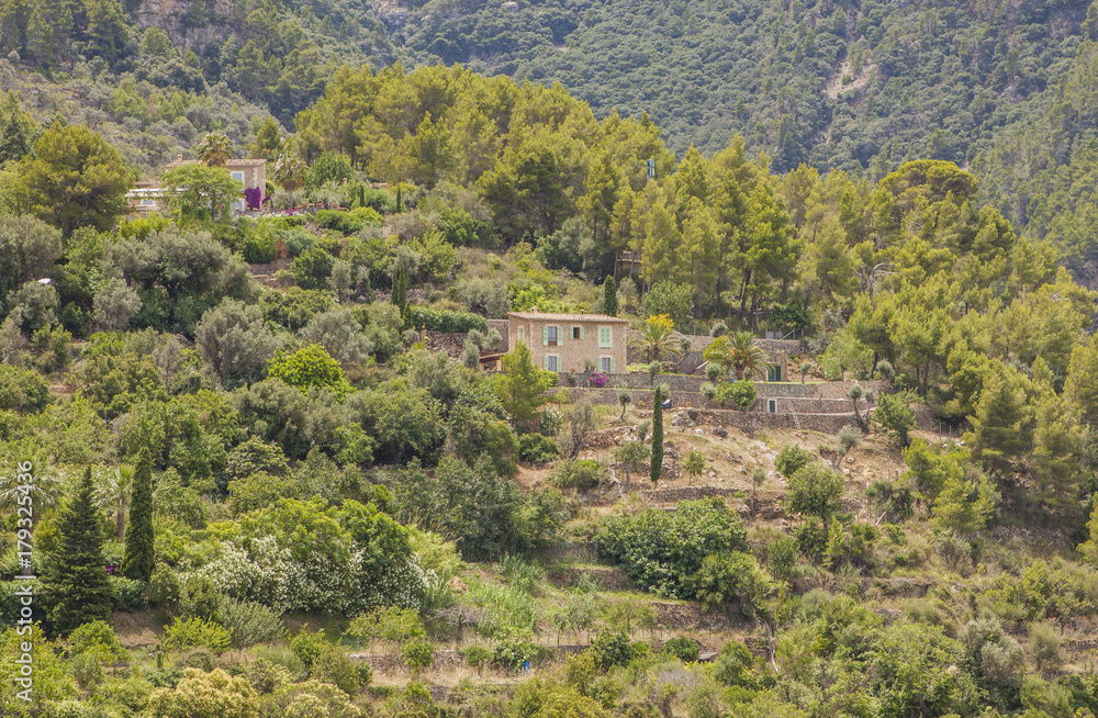 Beautiful town of Deia on the island of Majorca in Spain. Beautiful town of Deia on the island of Majorca in Spain.