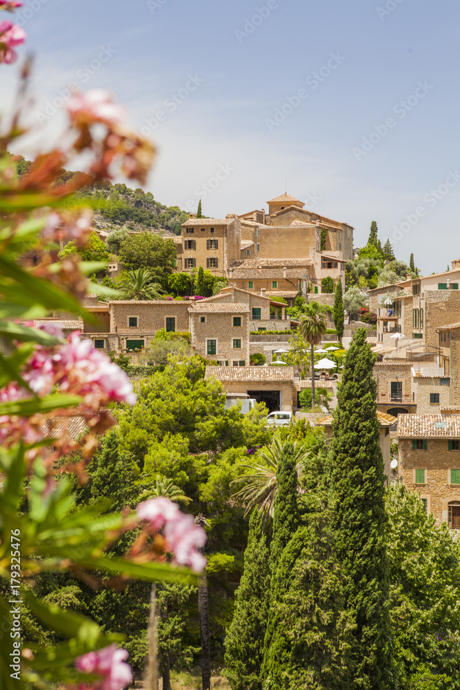 Beautiful town of Deia on the island of Majorca in Spain.