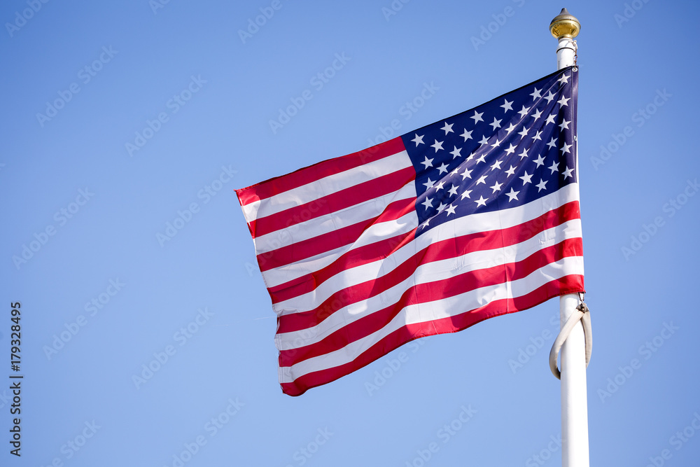 symbol of America against the backdrop of blue sky