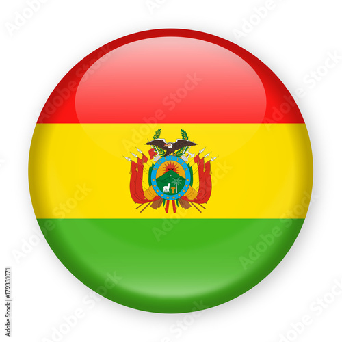 Bolivia Flag Vector Round Icon