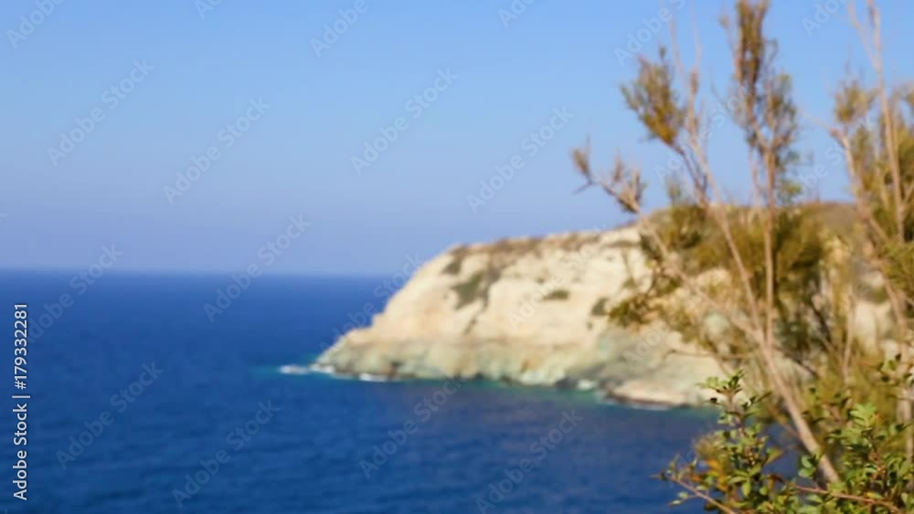 breathtaking view to wild wavy sea from cliff breathtaking view to wild wavy sea from cliff