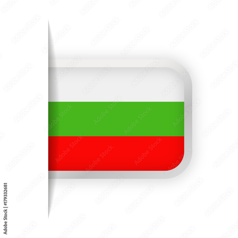 Bulgaria Flag Vector Bookmark Icon Bulgaria Flag Vector Bookmark Icon