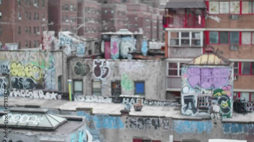 Grafitti on New York City Buildings