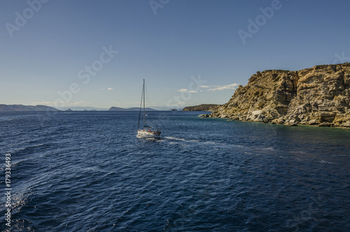 sailing in the saronic sea
