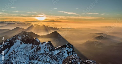 Santis Switzerland Alps Mountain sunset vivid colors photo