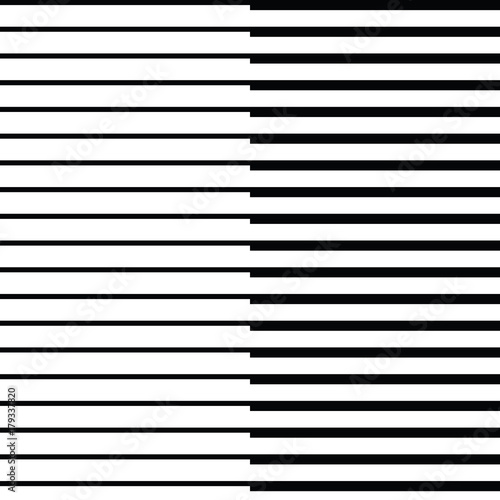 thick and thin parallel lines in a row