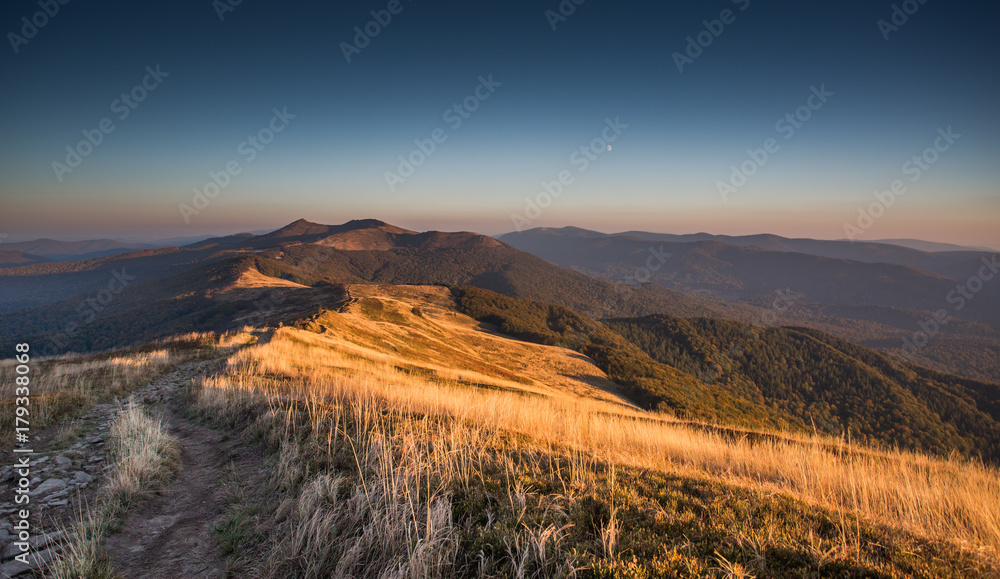 Naklejka premium Beautiful mountains in Poland - Bieszczady