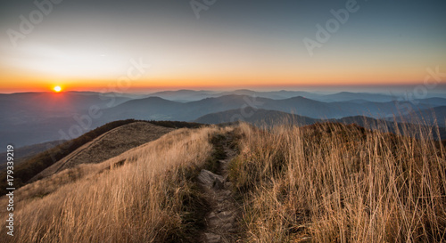Fototapeta Naklejka Na Ścianę i Meble -  Beautiful mountains in Poland - Bieszczady