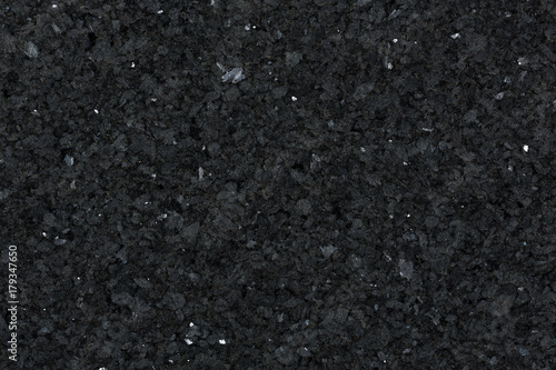 Detail view of black granite surface. photo