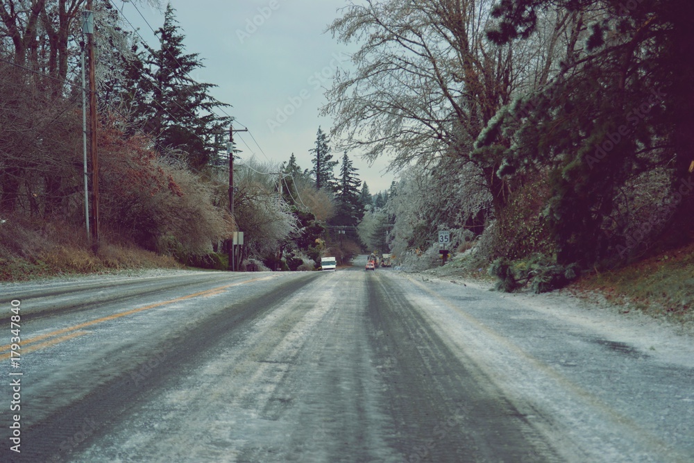 Fototapeta premium Icy Road