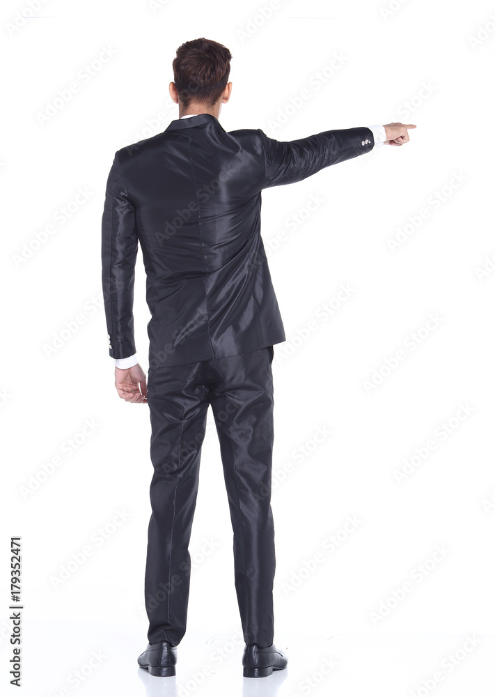 Figure, Business Man Stand in dark Blue Black Suit Figure, Business Man Stand in dark Blue Black Suit