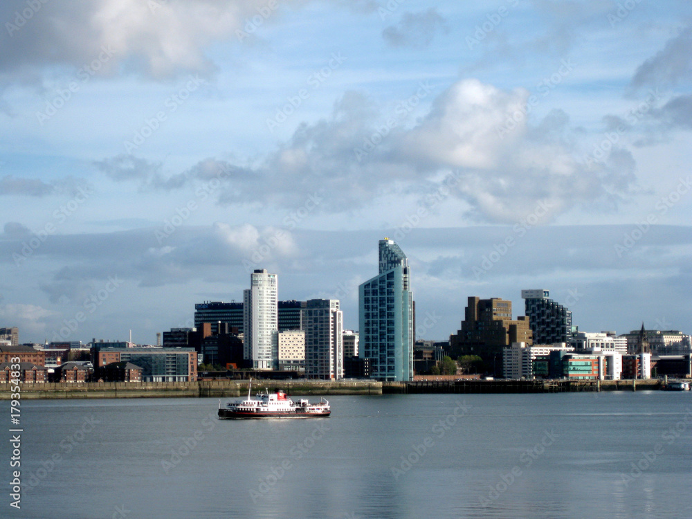 Naklejka premium ferryboat on mersey