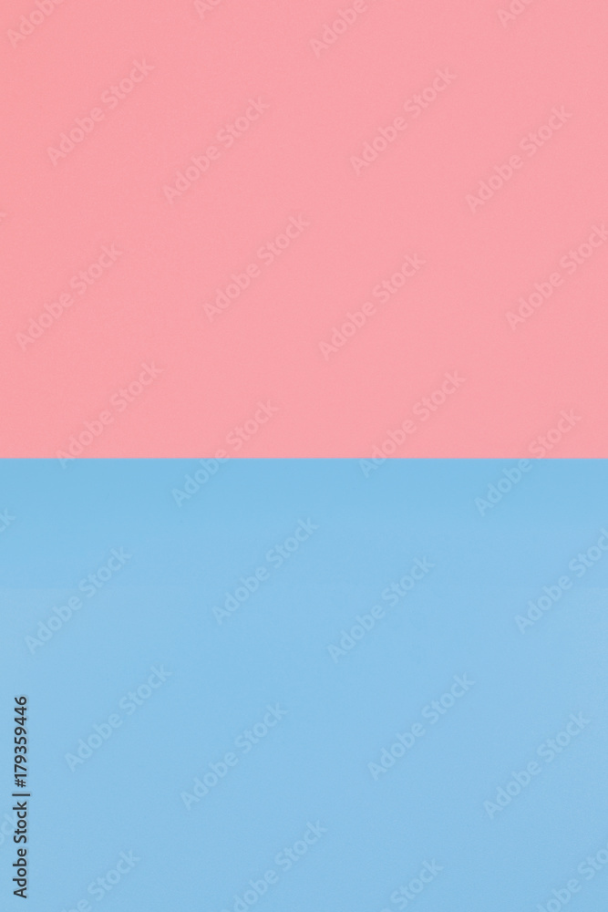 Blue cross Pink plastic texture background. Minimal concept
