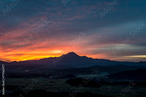 日本、中国地方、鳥取県、百名山、大山、絶景、母塚山より