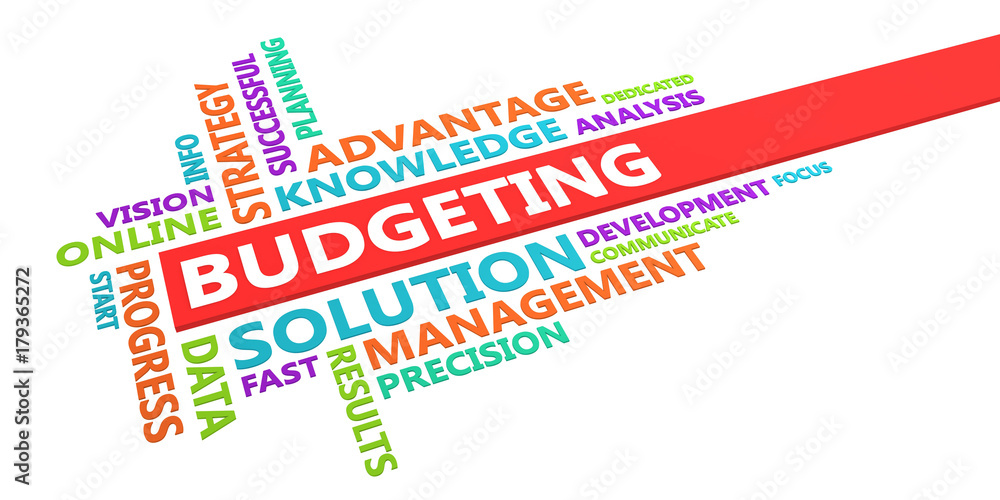 Fototapeta premium Budgeting Word Cloud