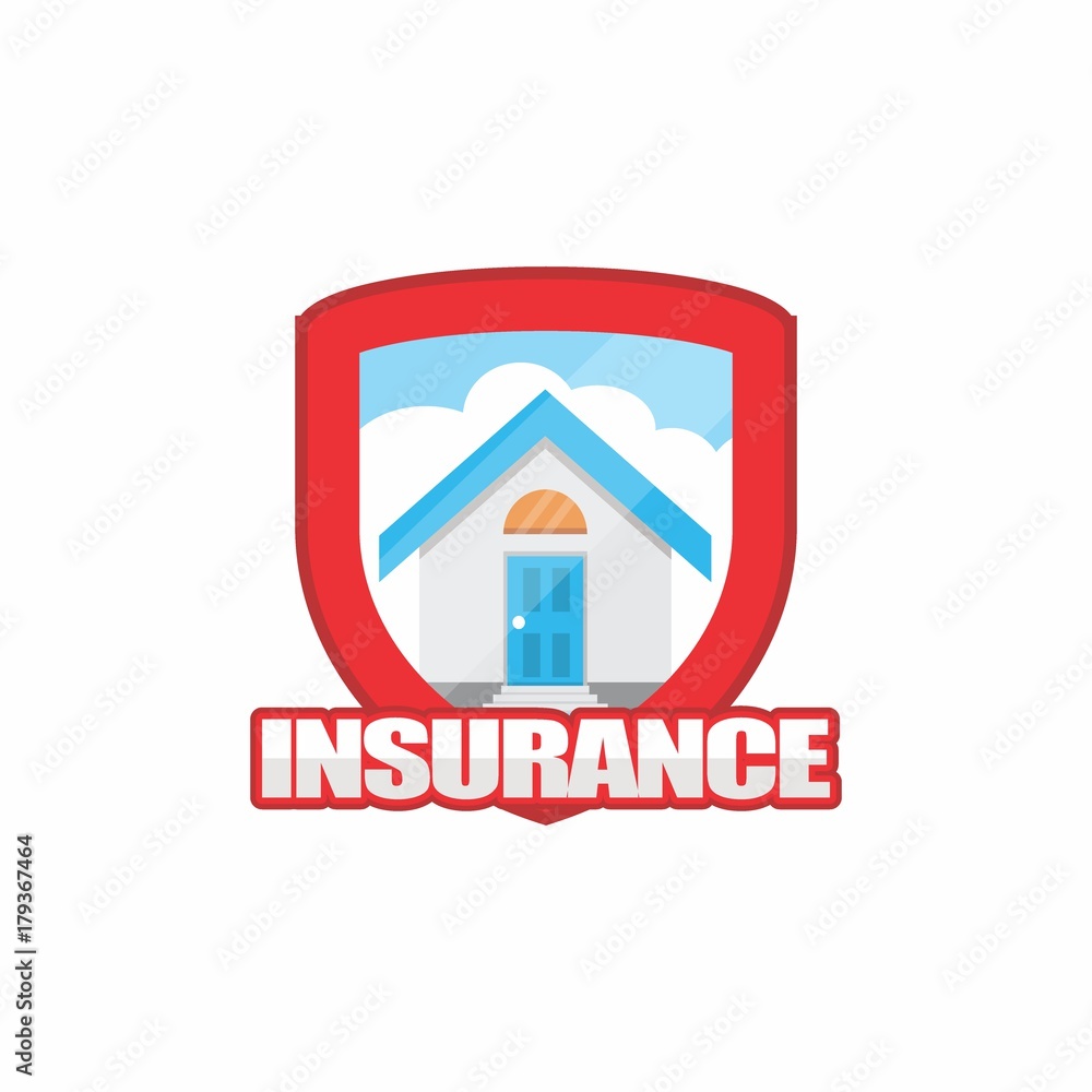 Fototapeta premium Insured Logo for Insurance