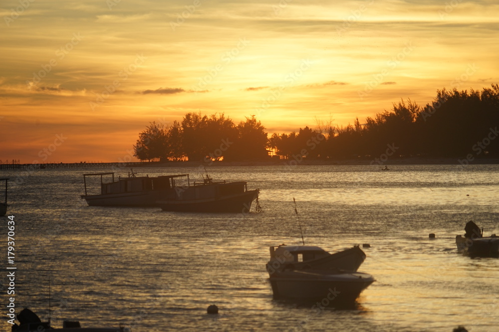 Naklejka premium sunset