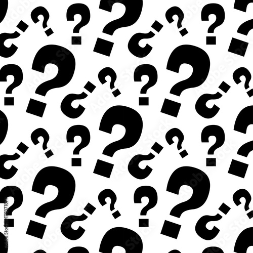 Question mark pattern art
