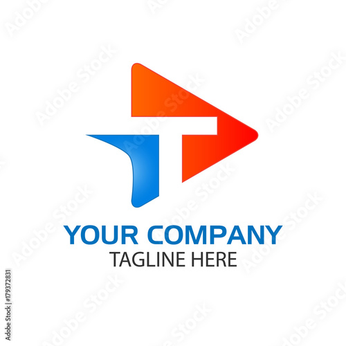 Creative LetterT in triangle Free Download Creative LetterT in triangle - GFXLoad