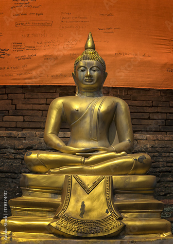 Buddha statue at Wat Lok Molee Chiang Mai Lanna Thailand