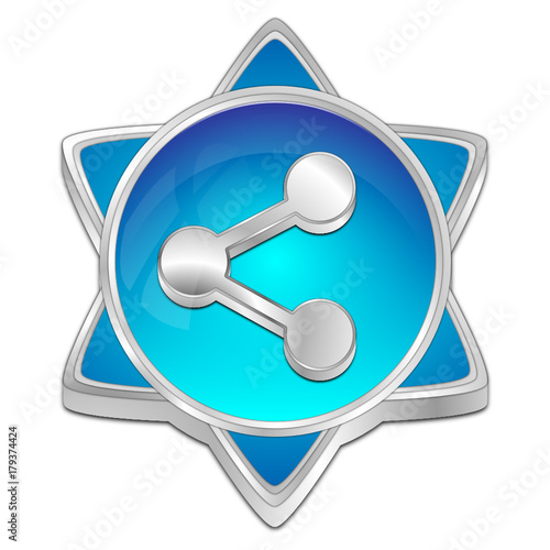 Share Button - 3D illustration