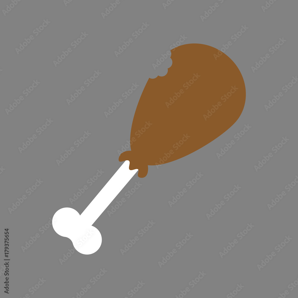 Chicken leg illustration Chicken leg illustration