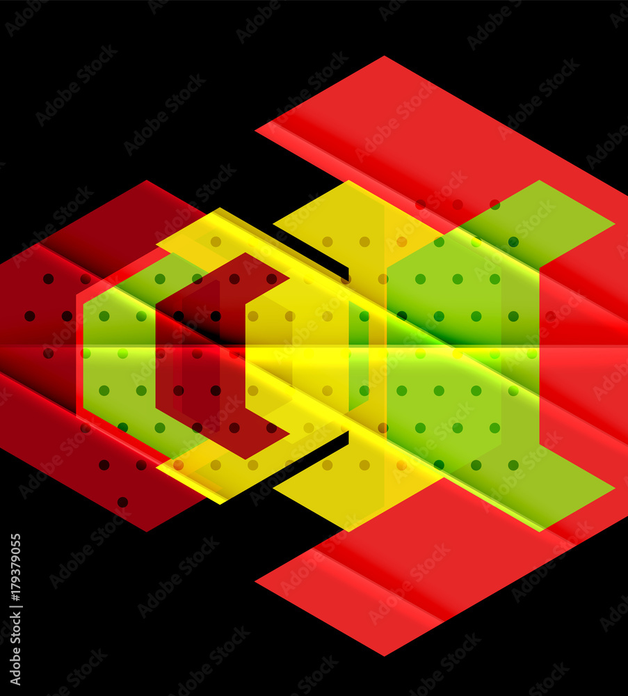 Obraz premium Color triangles background design