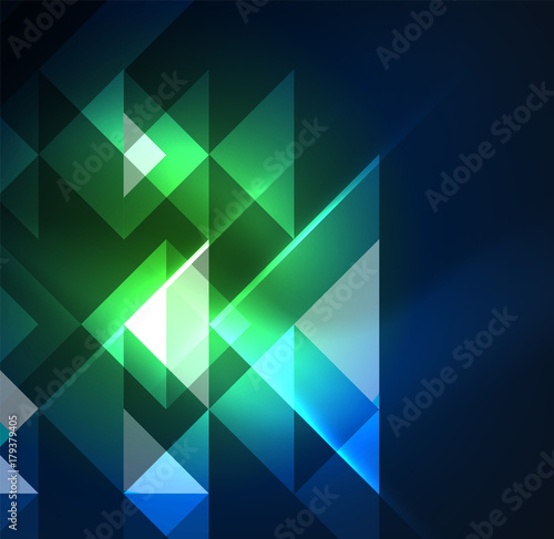 Cosmic electric background with shiny glowing plexus electricity impulses