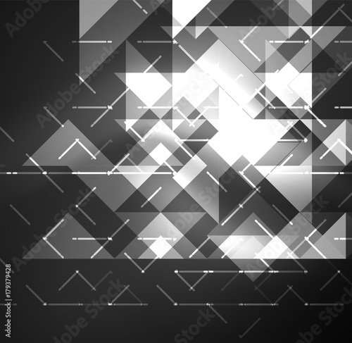Cosmic electric background with shiny glowing plexus electricity impulses
