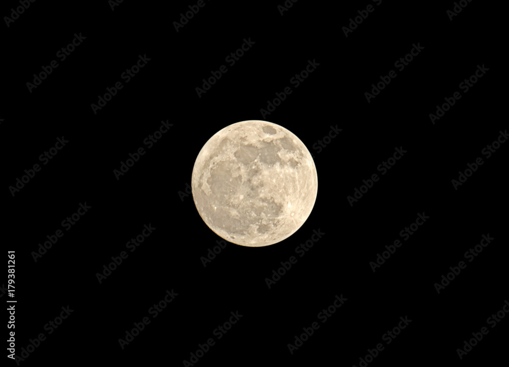 Closeup Full moon on Dark Sky in Thailand, Clipping Path Closeup Full moon on Dark Sky in Thailand, Clipping Path
