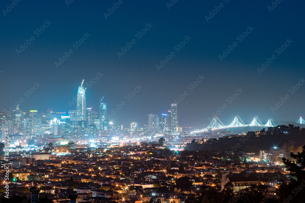 Downtown San Francisco at Night