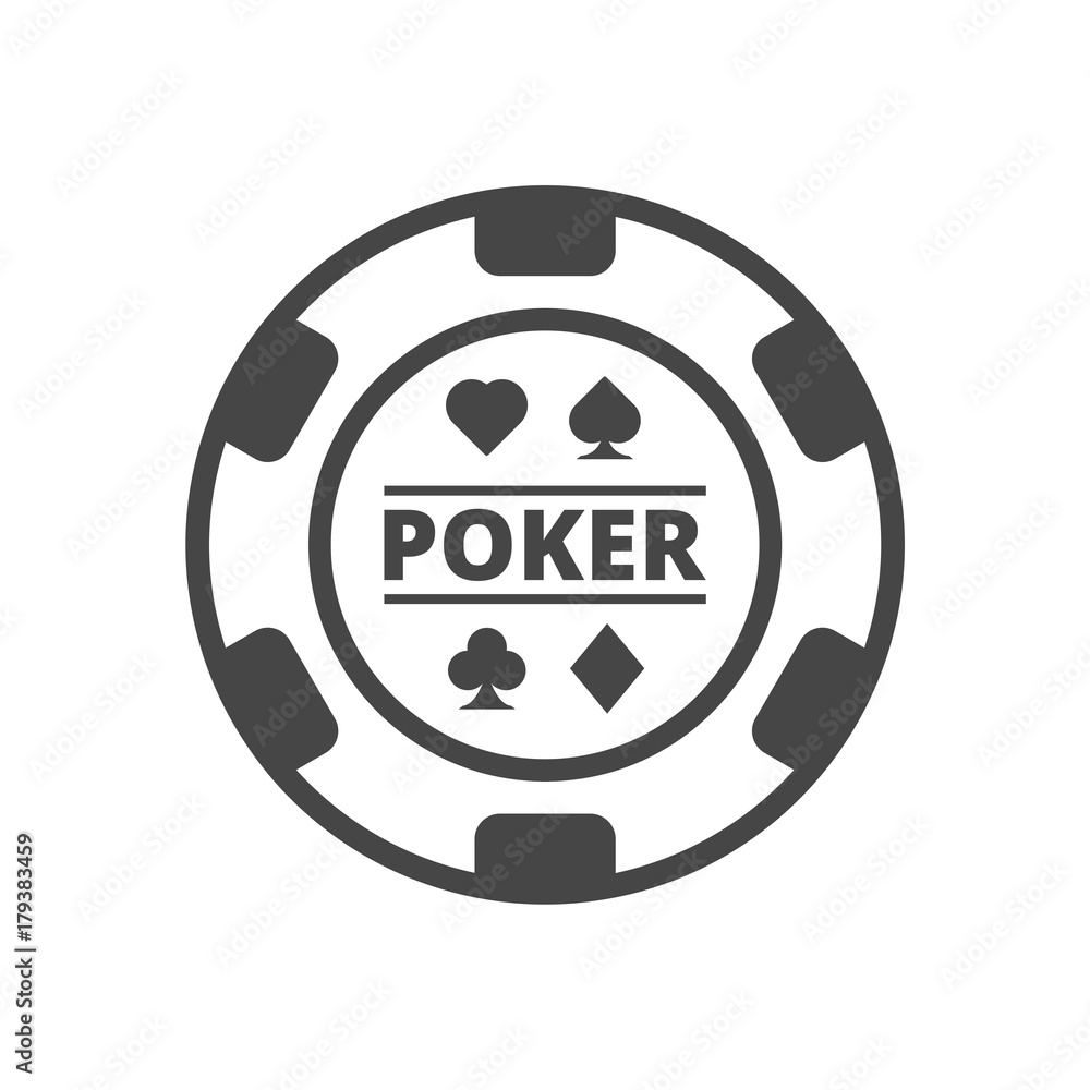 Casino chip icon, Poker icon Stock Vector | Adobe Stock