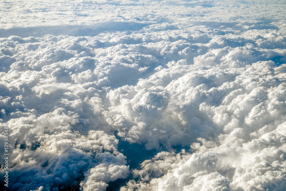 Sky and clouds from a plane over Spain Sky and clouds from a plane over Spain