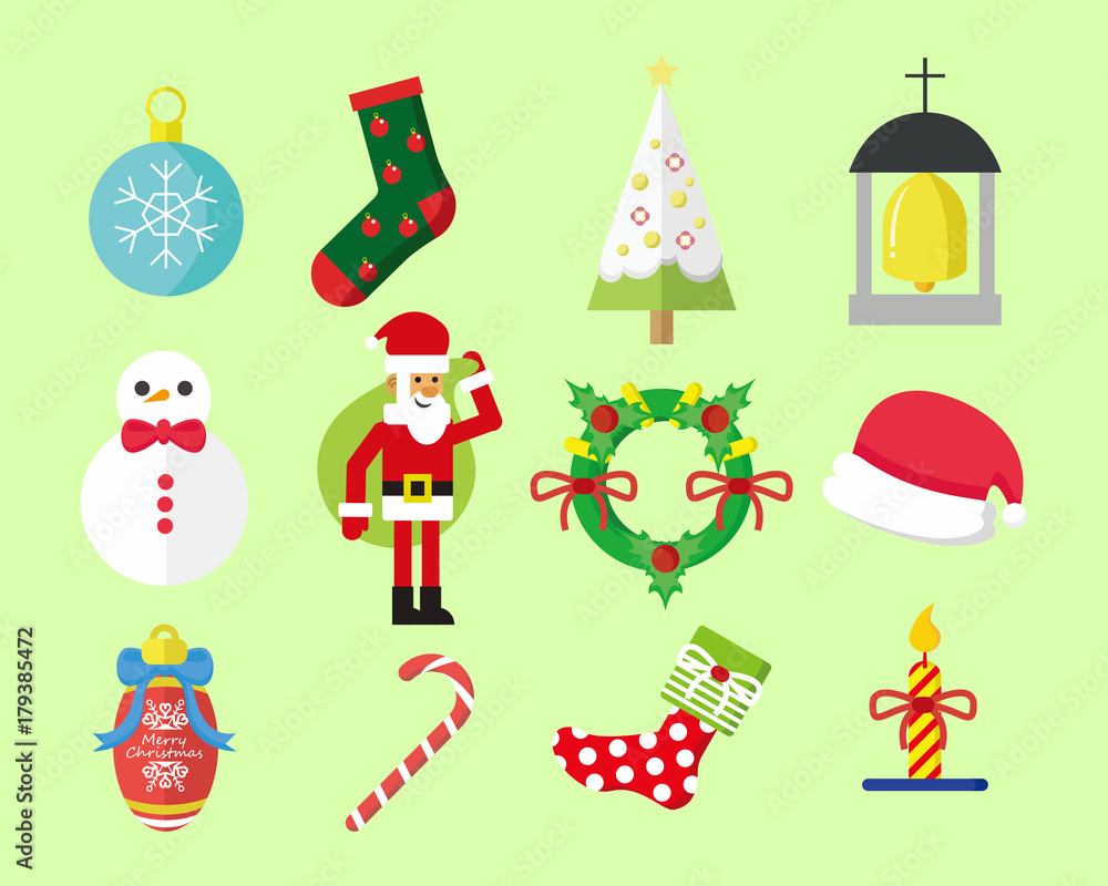 Simple Christmas Vector Graphic Pack