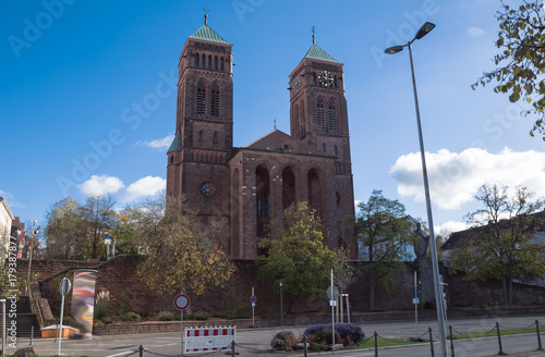 Obraz na płótnie Kirche in Pirmasens w salonie