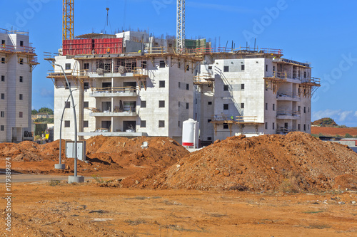 Construction of a residential area. © rmoshe