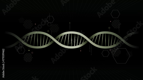 DNA illustration vector background