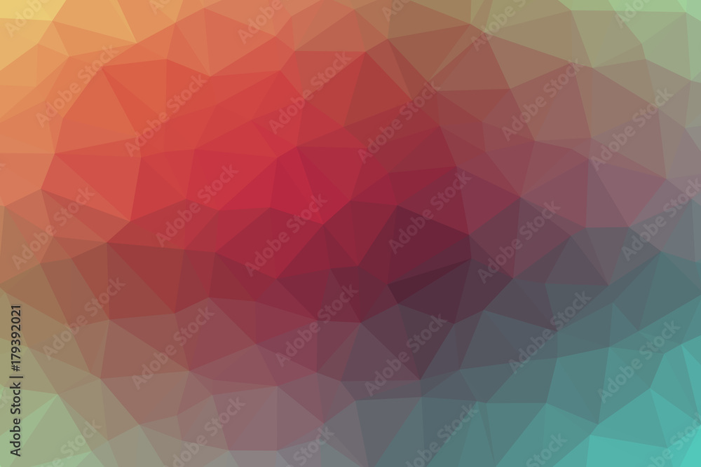 Triangle mosaic low polygonal abstract background.