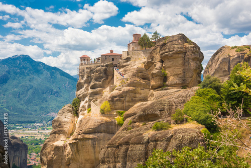 Meteora monastery built on rocks