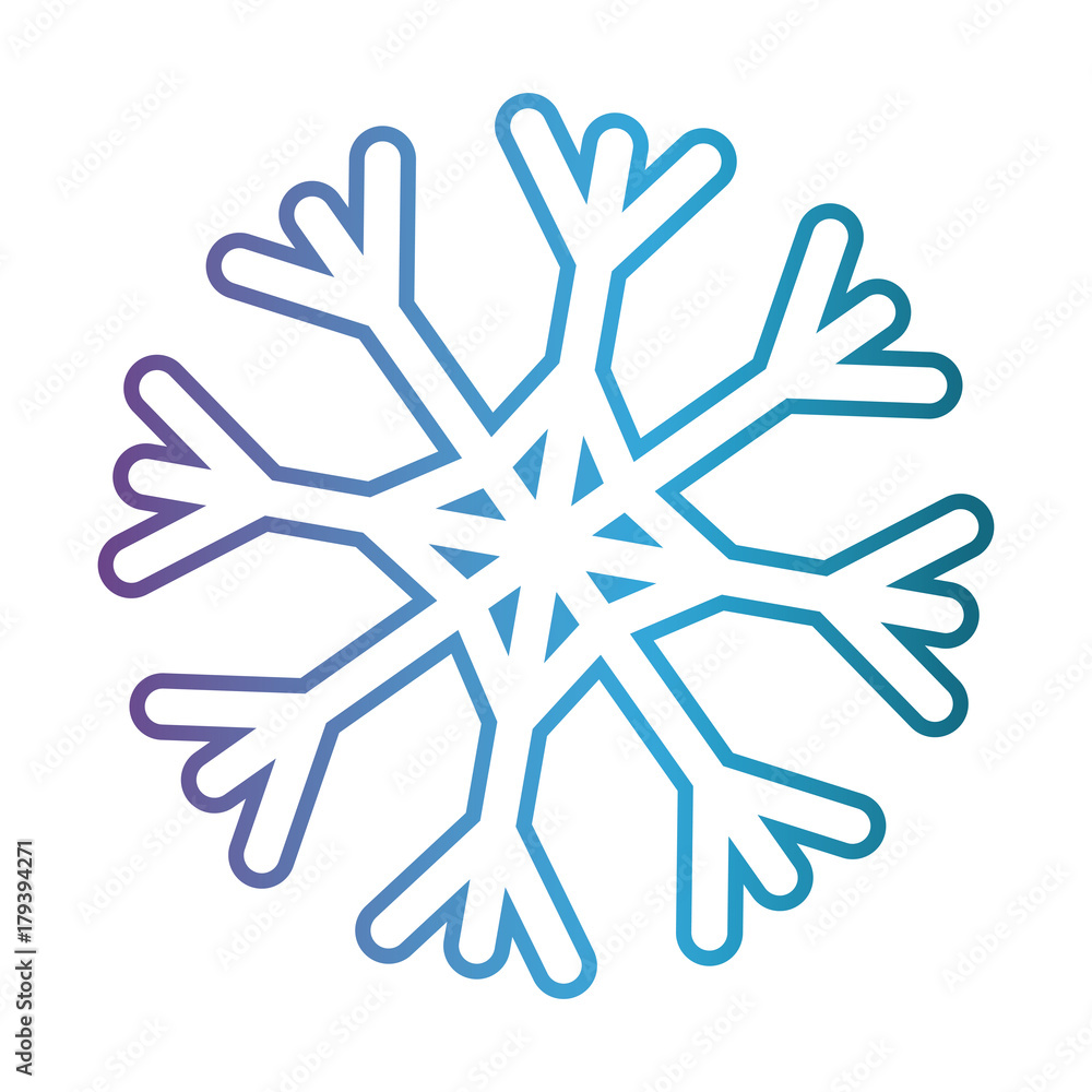 snowflake icon over white background vector illustration snowflake icon over white background vector illustration